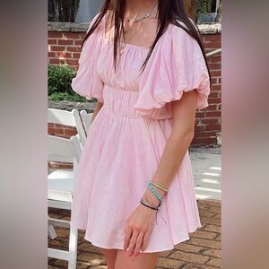 Beginning Boutique Pink Strapless Dress